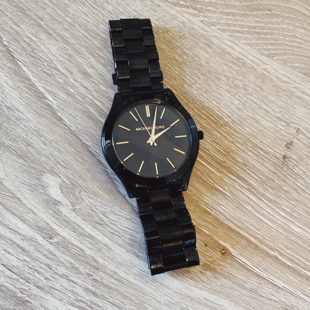 Michael Kors Slim Runway Black Women’s Watch